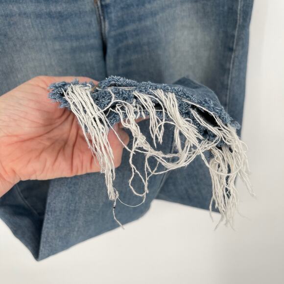 Levi's Premium Wedgie Skinny Jeans Sz 26 Button Fly High Rise Faded Distressed - Picture 6 of 12